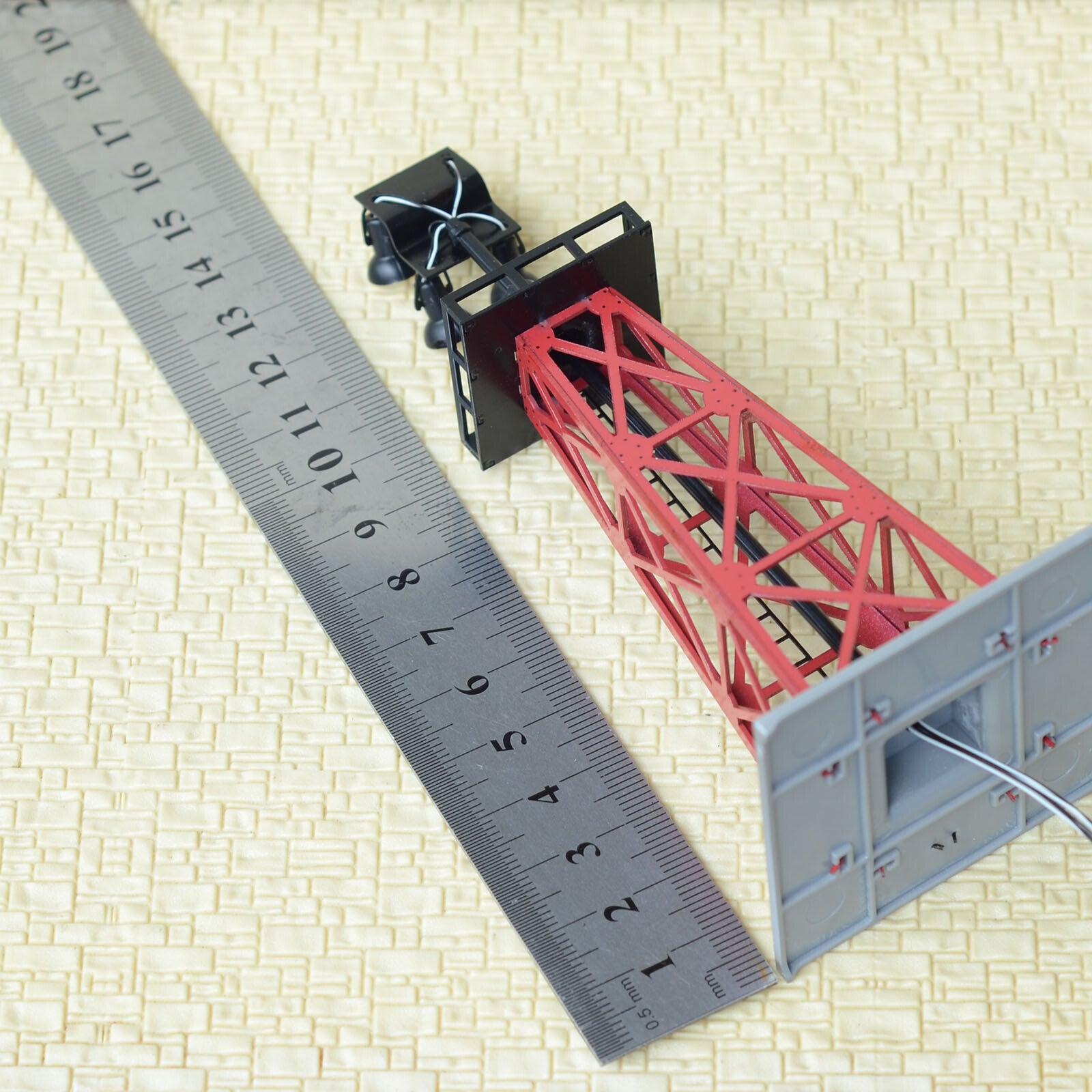 1 x HO tower light LED yard light working flood spotlight assembled metal #S1