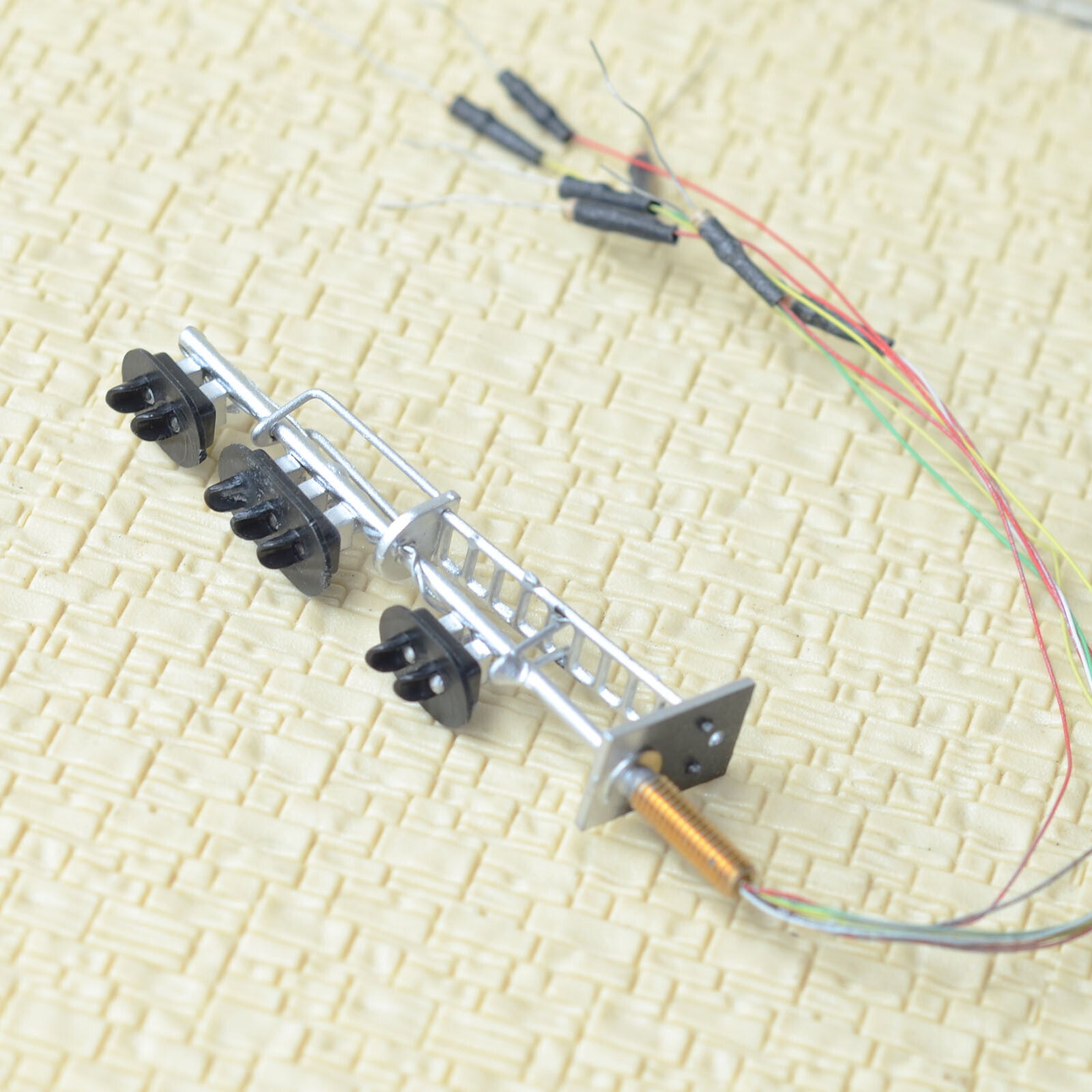 1 x HO / OO railroad block signals LED model train shunting hump signal 3 target