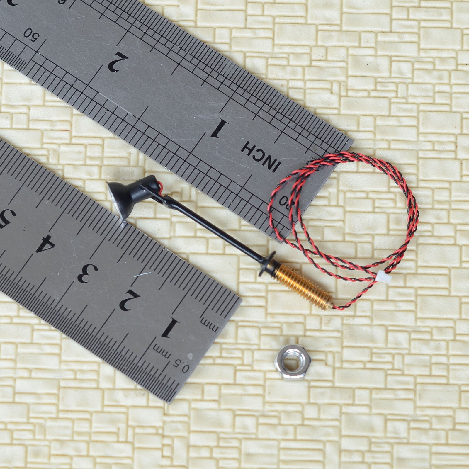 6 x PNP HO scale LED spotlight model limelight projector street lamp post #P6