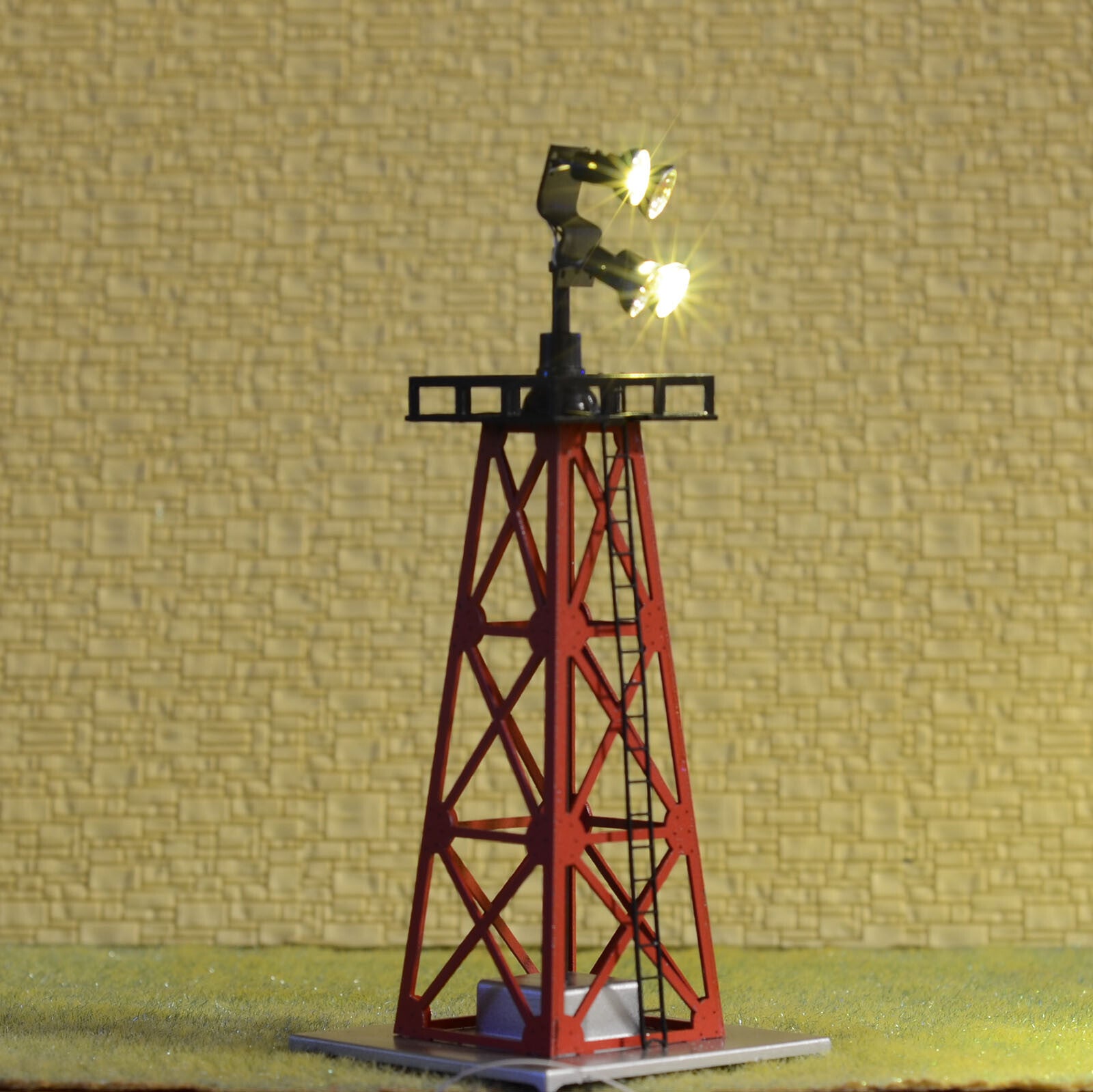 1 x HO tower light LED yard light working flood spotlight assembled metal #S1