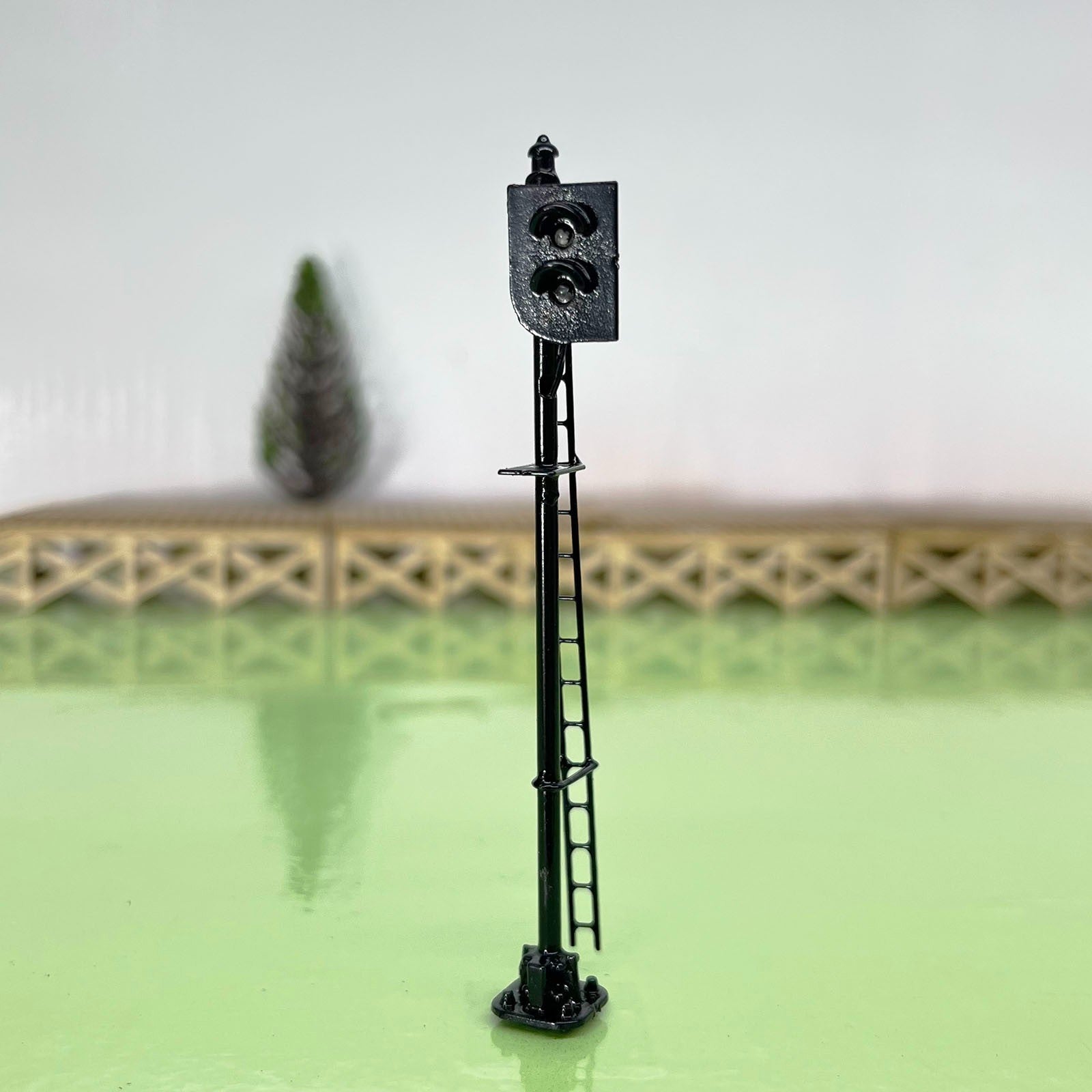 1 x HO scale model railroad 3 colors block signal European 2 aspects #EB2