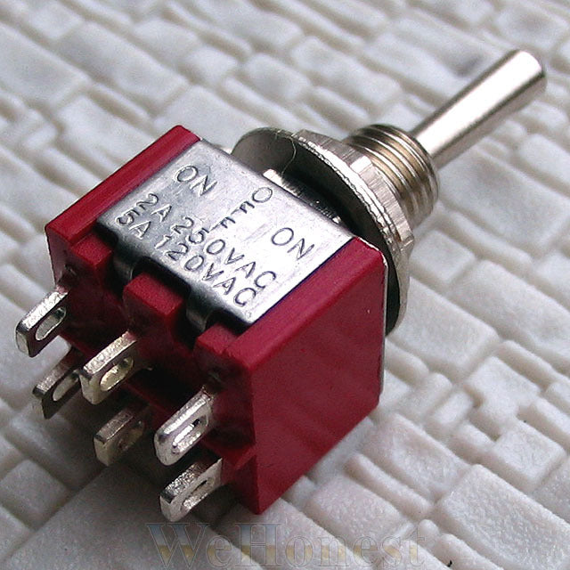 15 pcs Toggle Switches DPDT Spring On-Centre Off-SpringOn