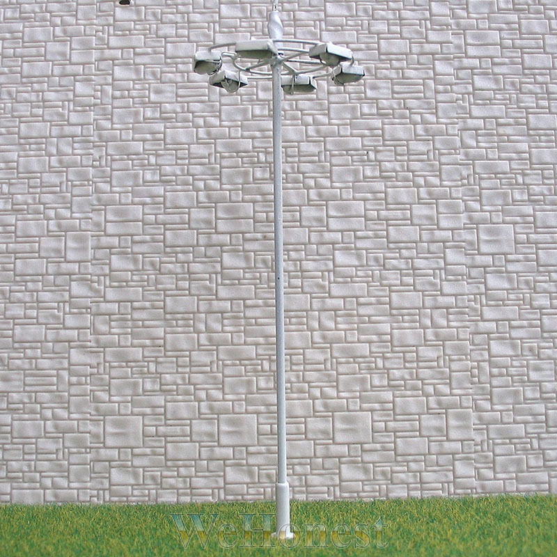 8 pcs OO or HO scale Model Lamp Plaza Lamppost Street Light layout Scenery