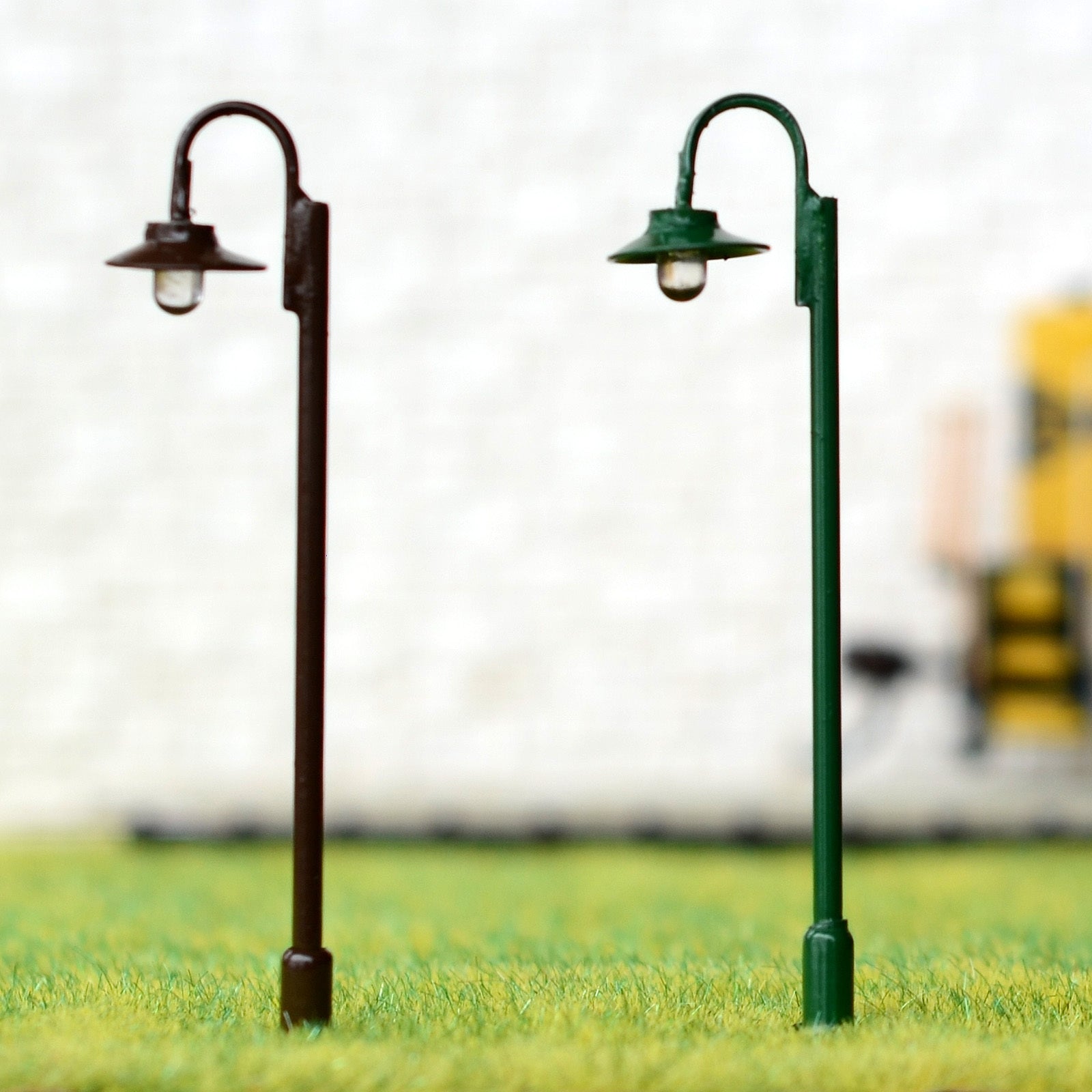 5 x OO / HO Scale Led Street Lights Model Train Railroad Curve Lamp posts #612
