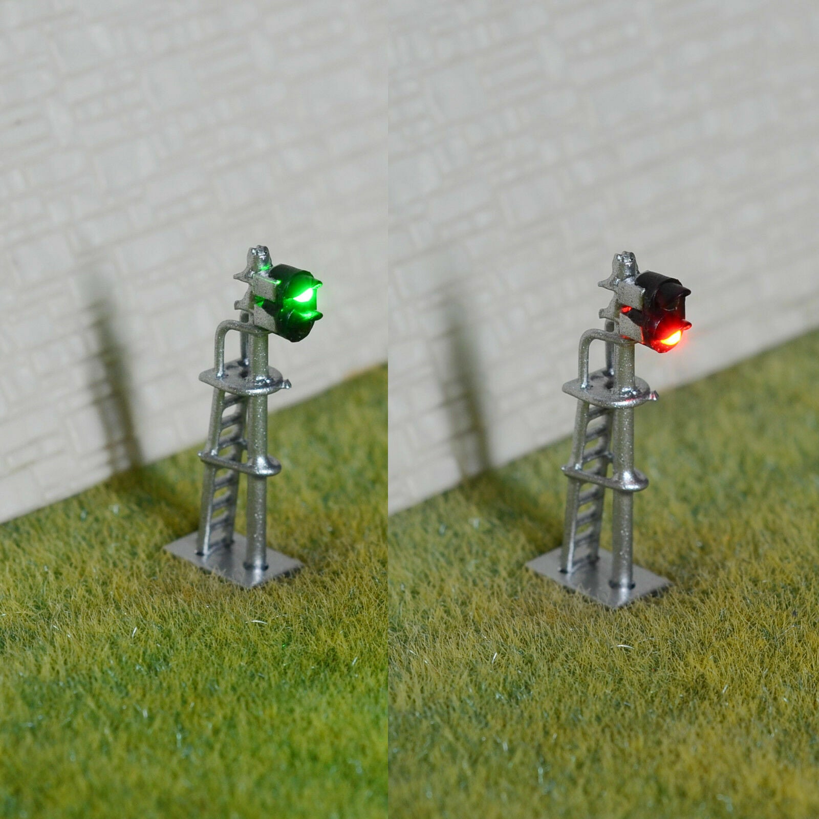 1 x N scale model railroad block signal LED made 2 aspects color light #160S2LS