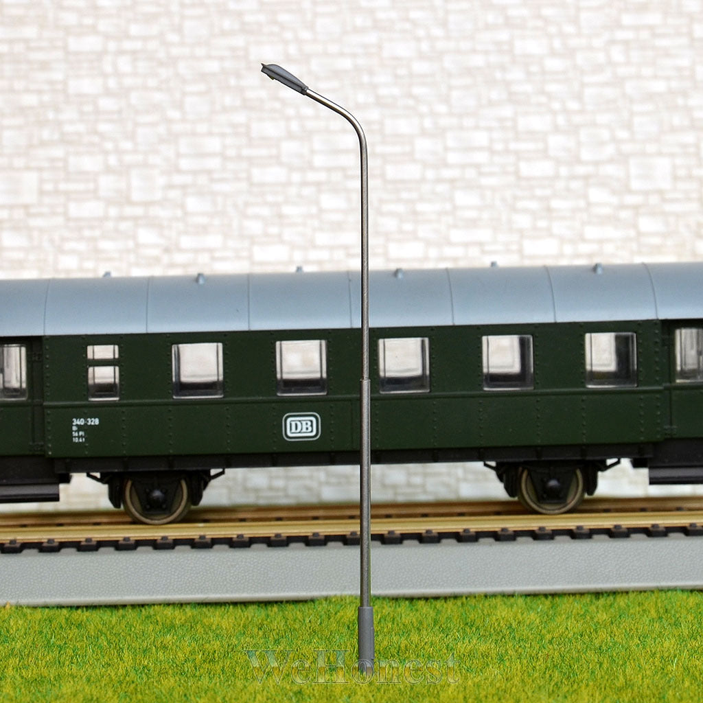 10 x OO / HO Scale Model Train Lamps Railroad Lamp posts Led Street Light QD100C