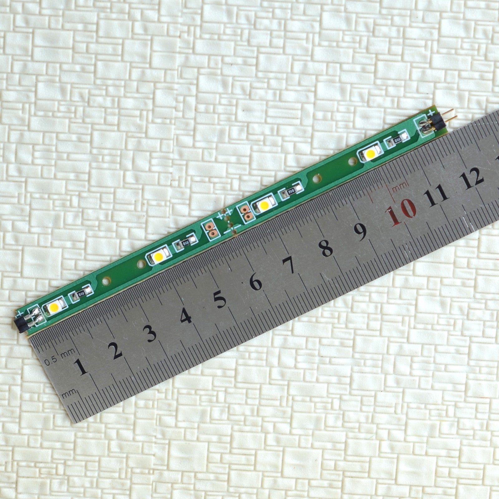 2 x 3V LED strips + Extension Kit connector passenger car interior lighting 12cm