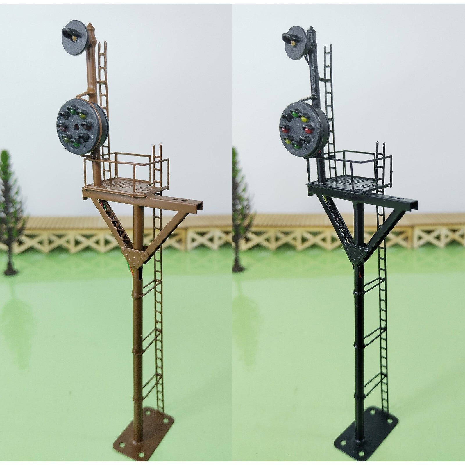1 x HO scale model railroad tower CPL signal B&O goalpost bracket  #LU1
