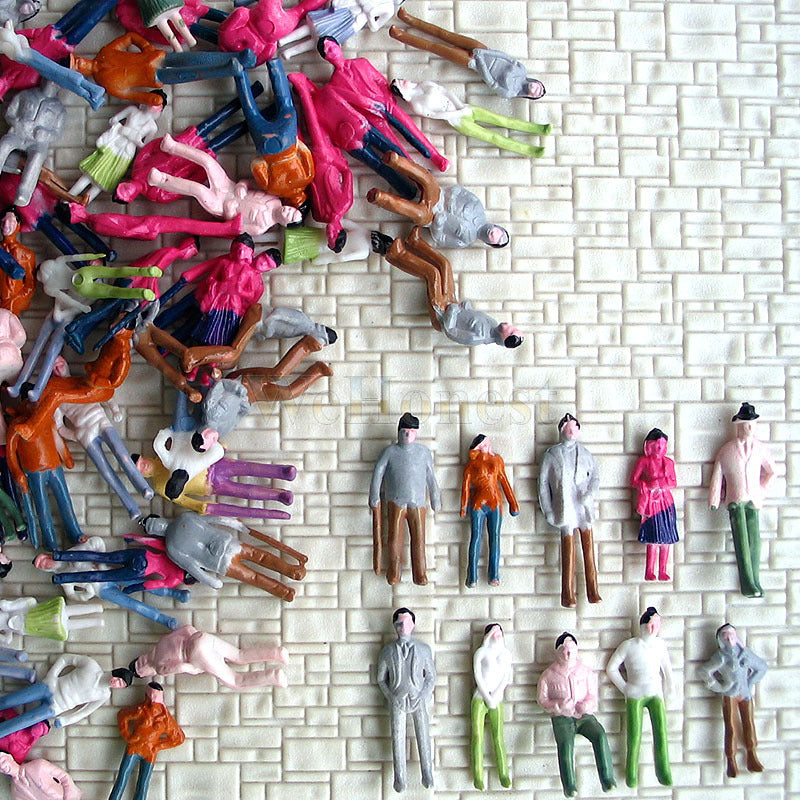 300 pcs Figures HO scale 1:100 Painted People passenger