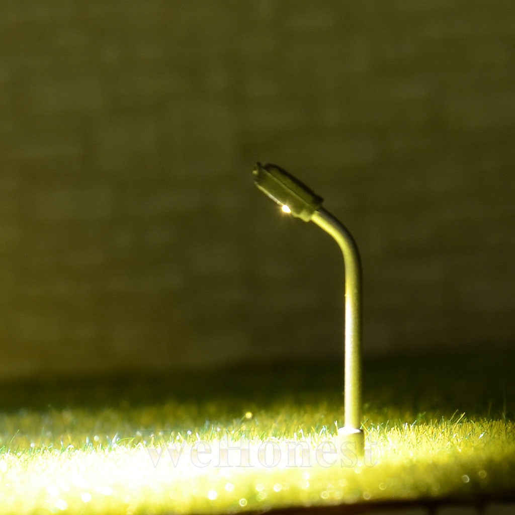 10 x Z scale Model Railroad train Lamp posts Led street lights Lamps YD25SW