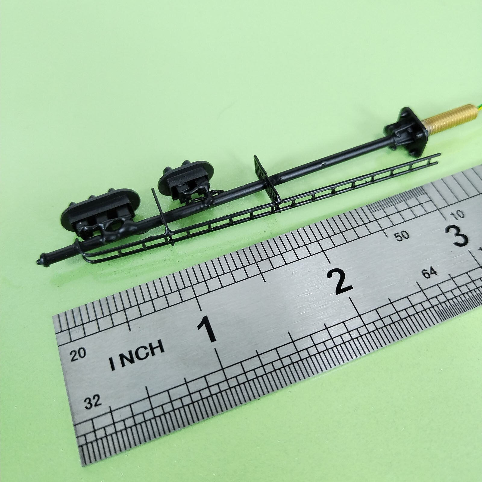 1 x HO scale model railroad 2 heads 2 + 3 aspects block signal LED made #K32SgBK
