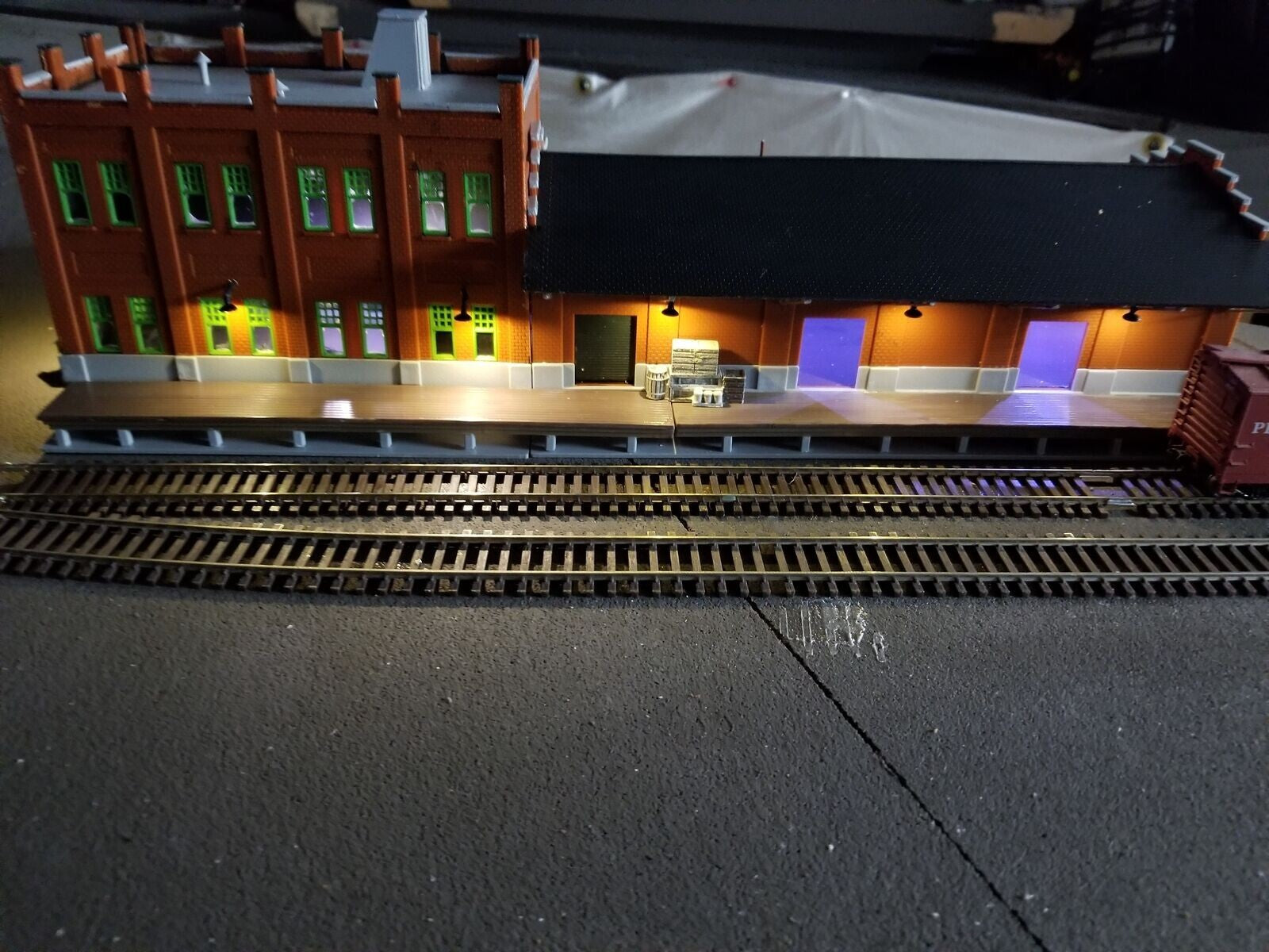 10 x OO / HO scale street light Model wall Lamp posts Led Ceiling Lamps #R60BL