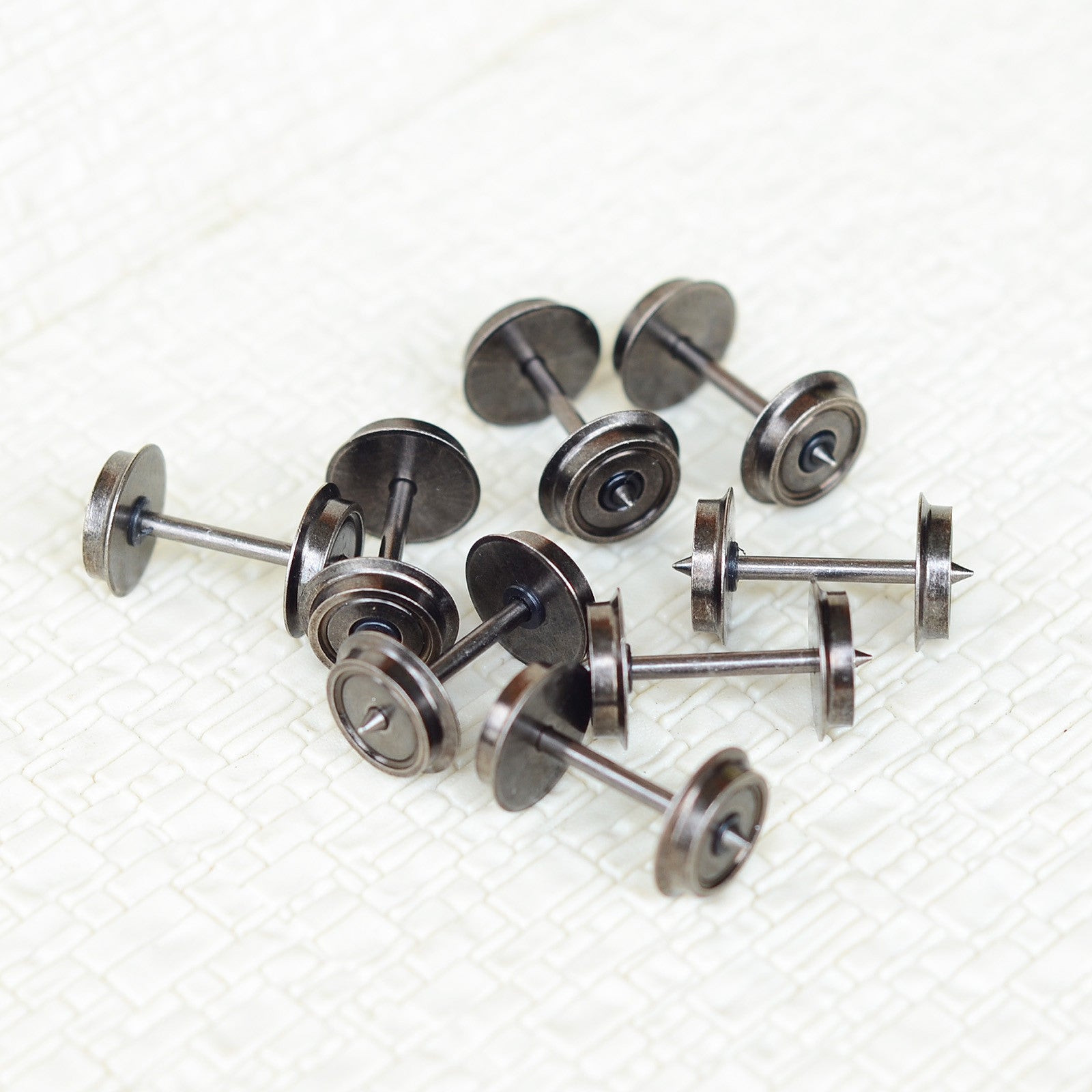 10 x 36'’ coppery Nickel plating metal wheels for Model Train 1:87 HO / OO Scale