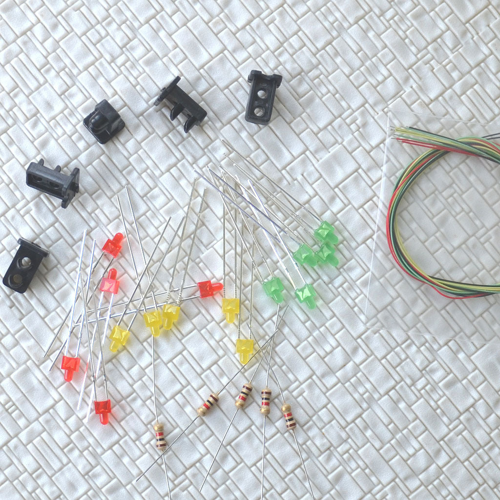 10 sets Target Faces + Accessories for Railway dwarf signal HO Scale 2 Aspects