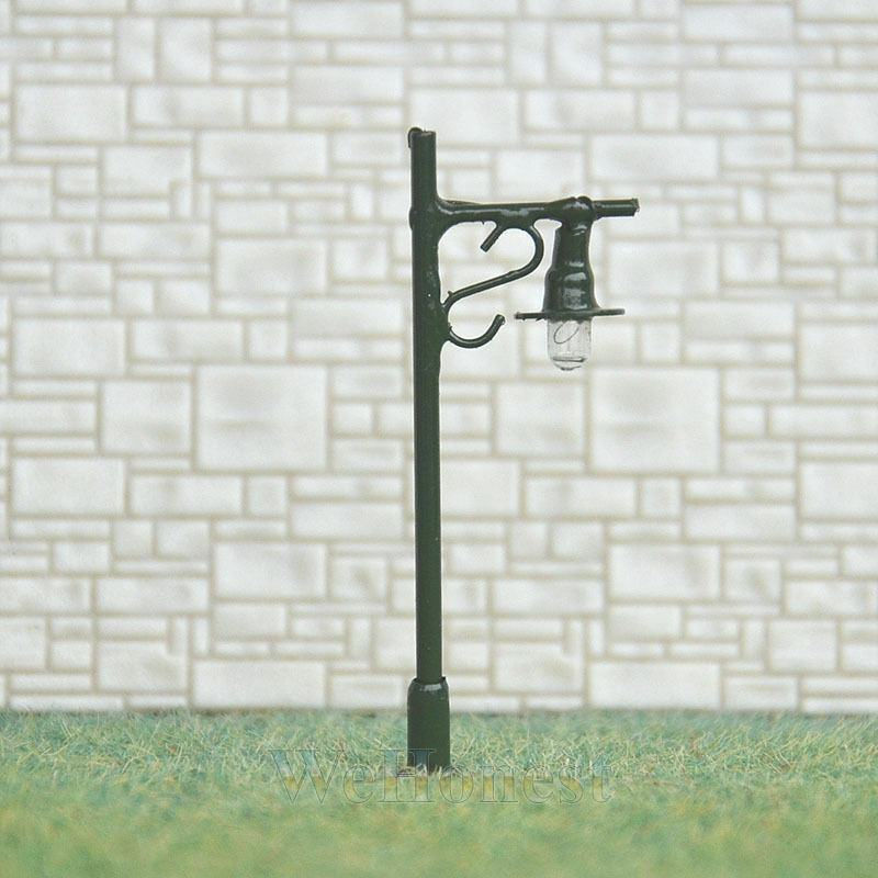 5 x N scale street lights railroad lamp posts model train lamps 12V bulb #R345BG