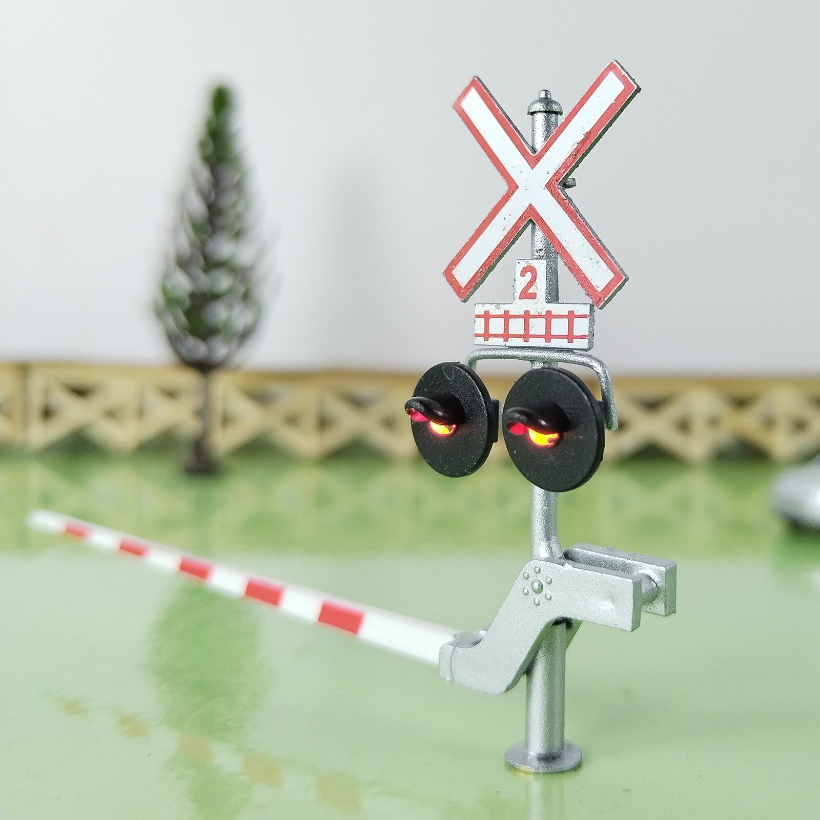 2 x HO scale railroad Canadian grade crossing signal arm gate stop lever #CG22