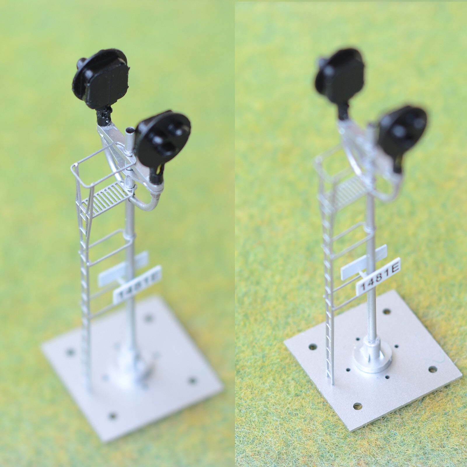 1 x HO scale model tri-lights type G block signal metal 2 opposite targets #GS2P