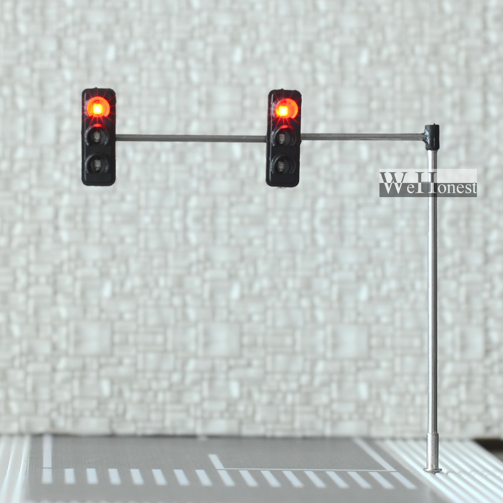 3 x HO / OO Traffic Signal LED Light Model Train Architecture crossing Street #4