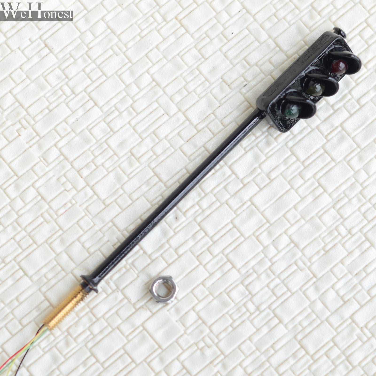 2 x traffic signal light O scale model railroad crossing walk led lamp #BL3