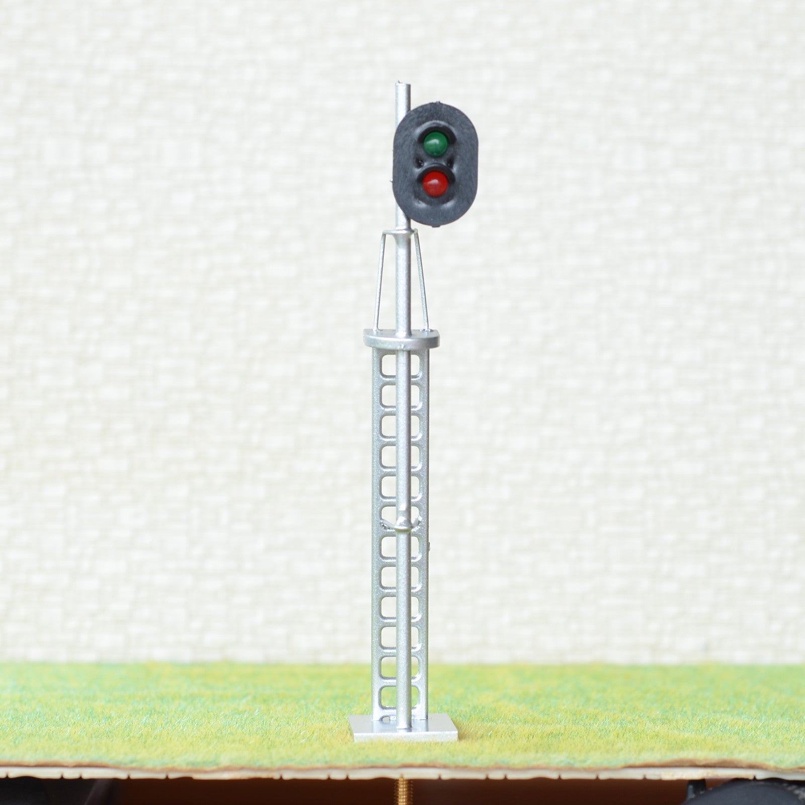 1 x O Scale Model Train block signals 2 aspect Railroad LED Light Silver #48S2LS