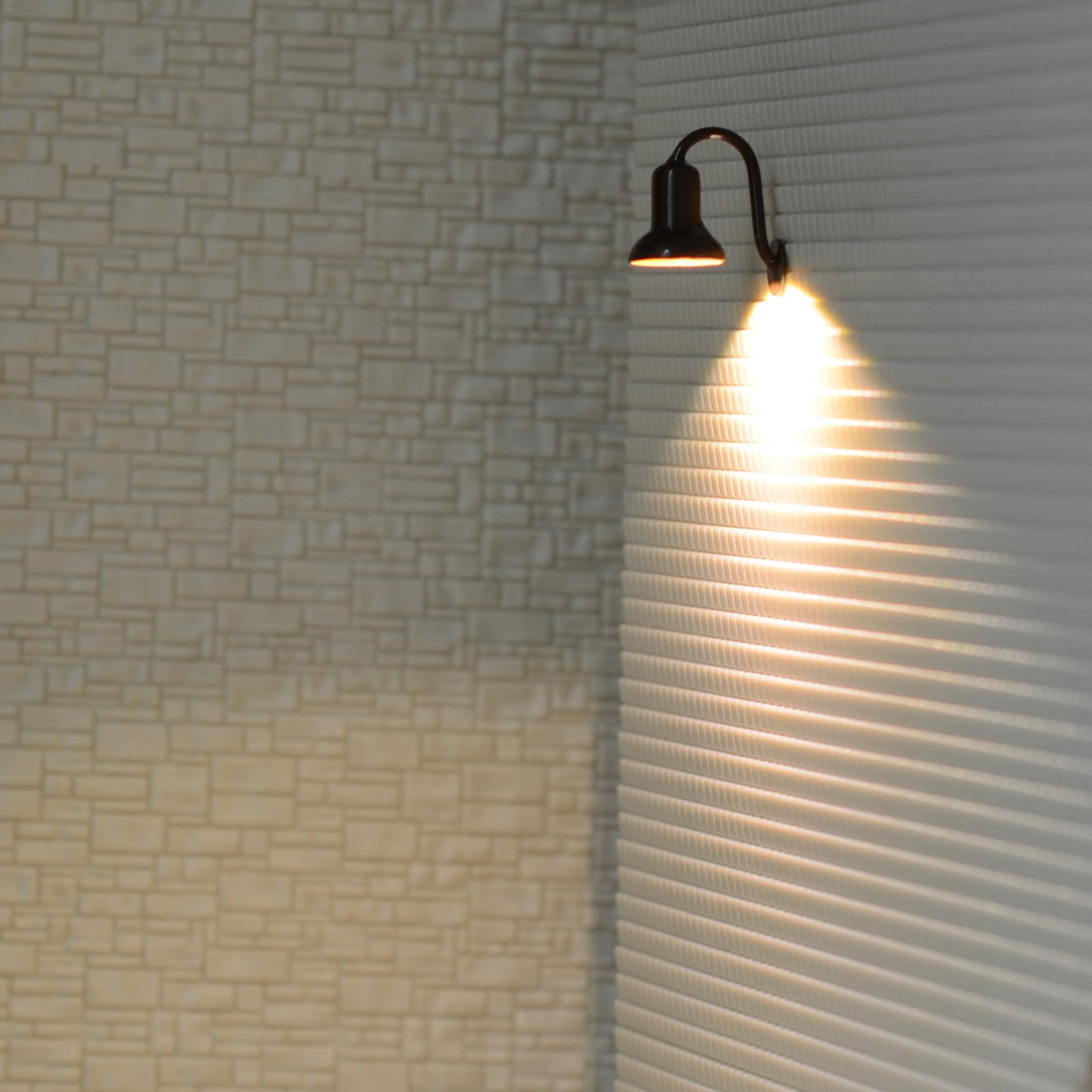 5 x O Scale Led Street wall Light Model Train Railroad path Lamp post #R56OBL