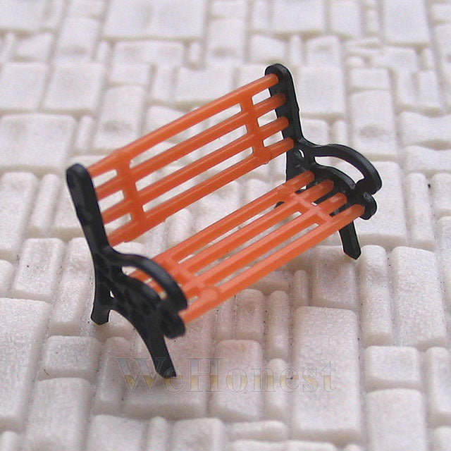 15 pcs true HO gauge 1:87 Park Benches platform #CBO