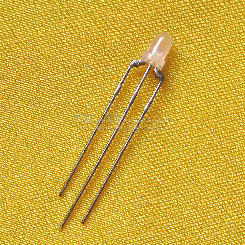 200 x 3mm Dual Color LEDs Red/Green Center Cathode