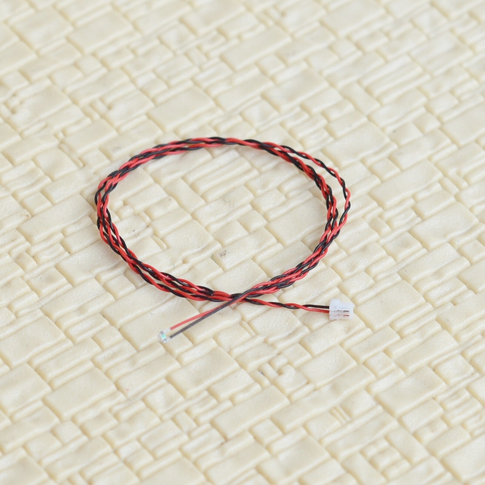 10 x twisted wired 0603 red SMD building interior light JST0.8 connector #J08R