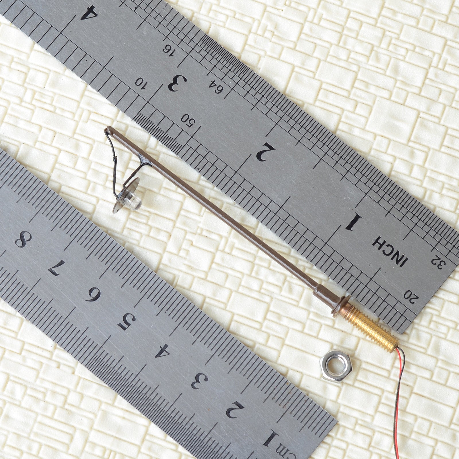 5 x OO / HO scale LED street light railroad path lamp post + resistors #R7BR
