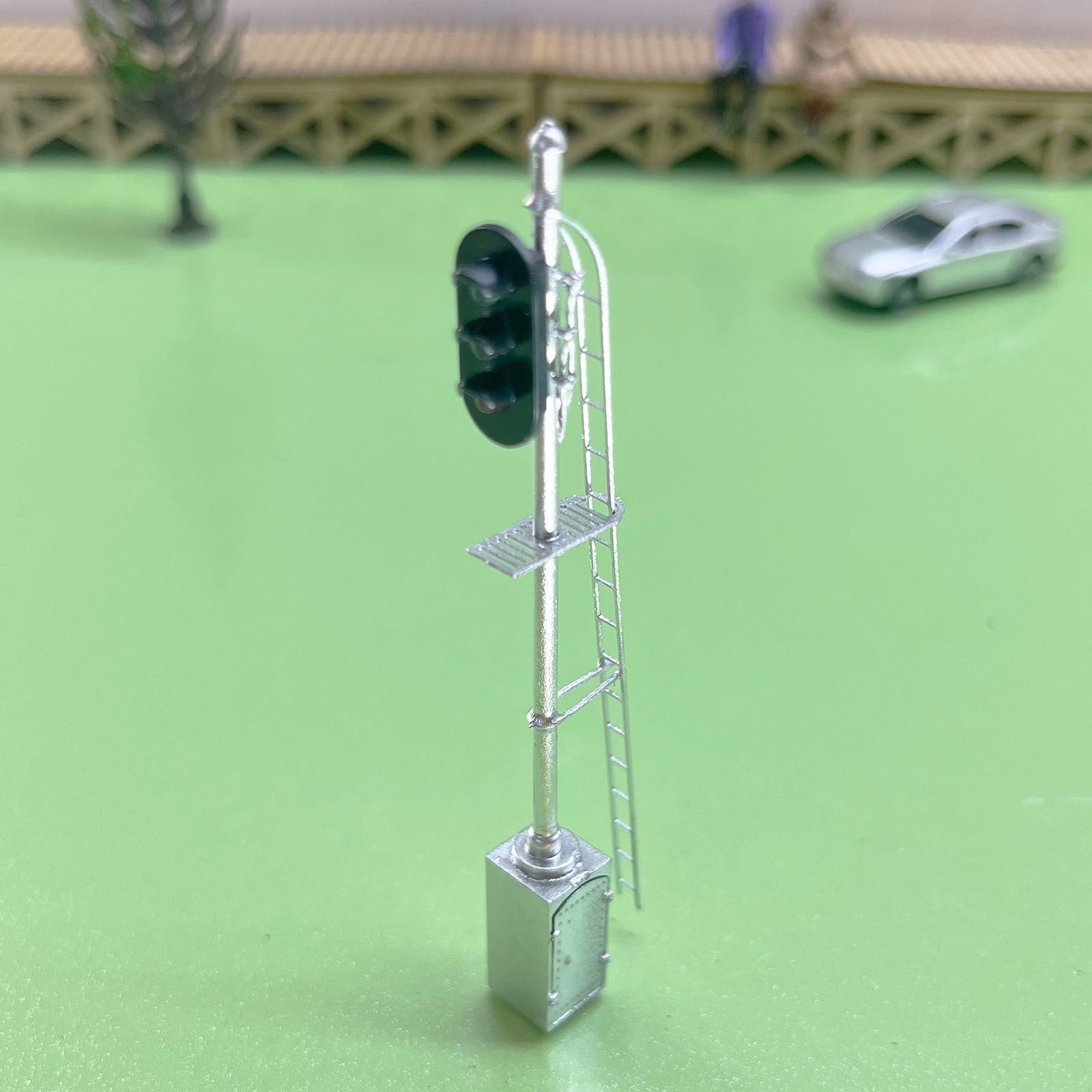 1 x HO scale model railroad 3 aspects block signal LED 3 colors light #KC06