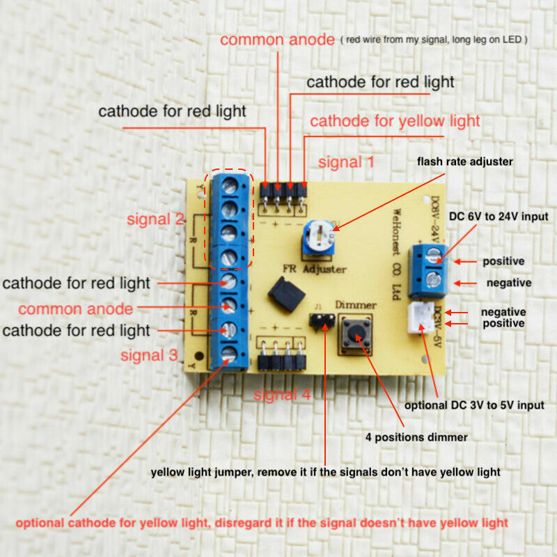 1 set crossing signals + automatic reed switch controller auto flash by train