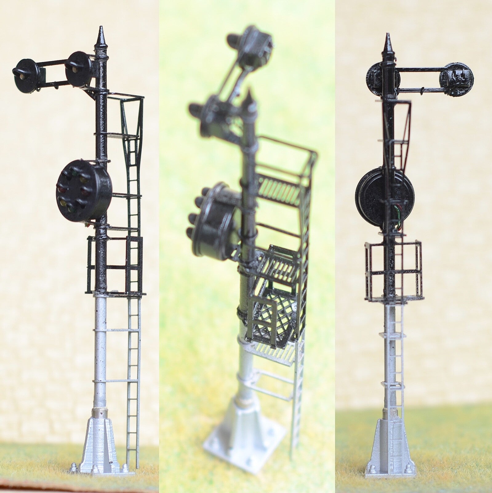 1 x HO scale model railroad CPL signal B&O light 3V LEDs made fine metal  #DU2