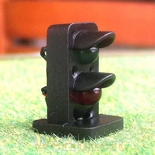5 pcs O scale LEDs made Dwarf Signals 2 aspects Green over Red wired resistors