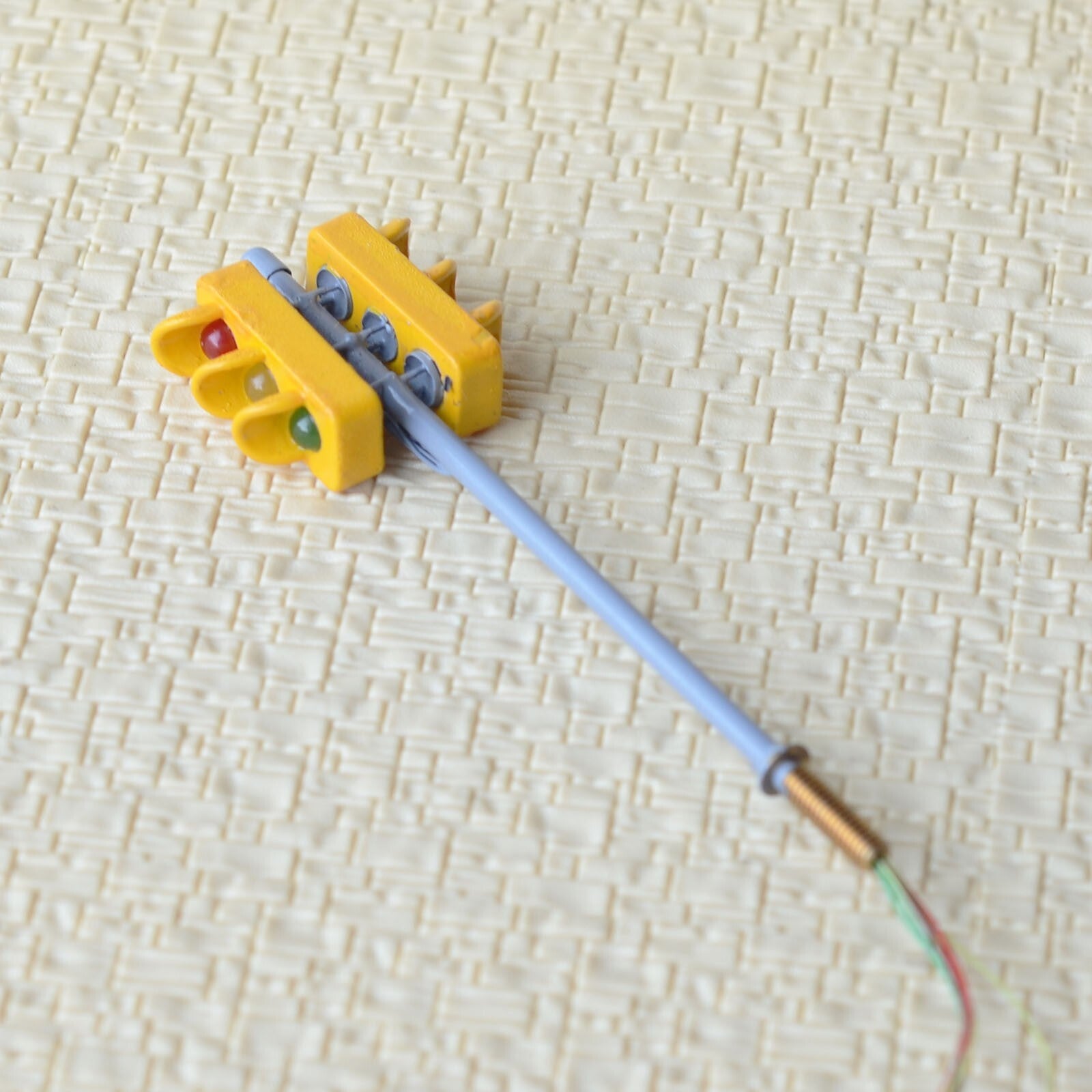 2 x traffic signal light O scale model railroad crossing walk led lamp #GR33D