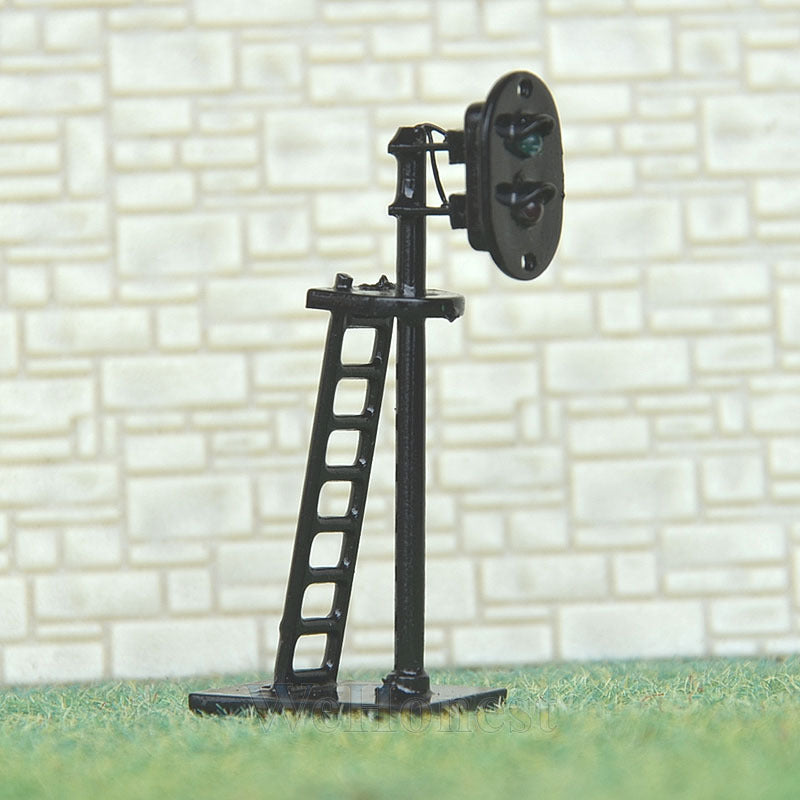 5 pcs N Scale Railroad Signals Green/Red 12V LEDs Made