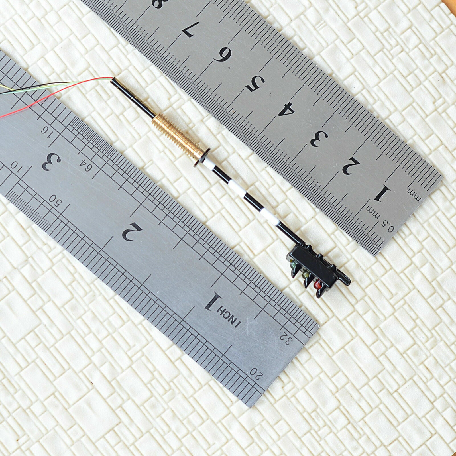 2 x traffic signal HO OO model railroad pedestrian light crossing walk LED #ZB3