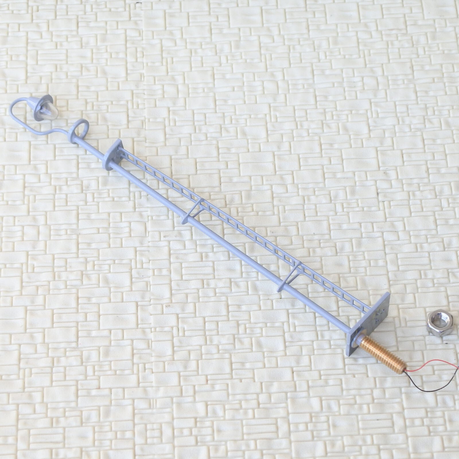 4 x HO scale LED yard light model train railroad street station lamp post #YL42G