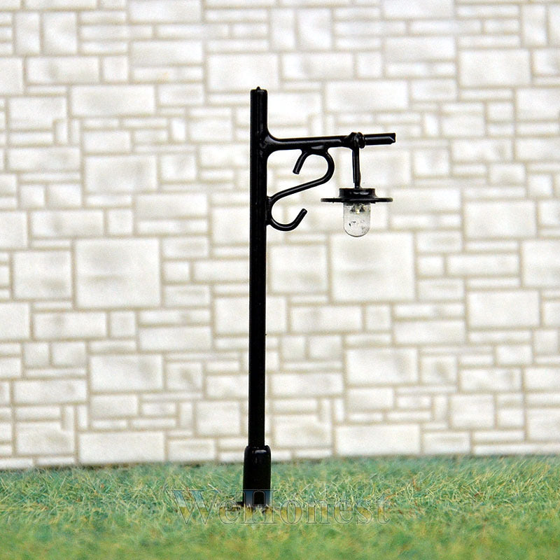 On Sale 5 x N scale Model railway train Lamp posts Led street light Lamps #R34-5