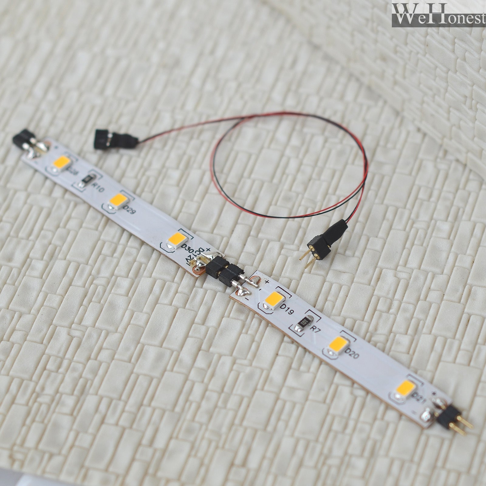 4 x LED lighting soft strips + Extension Kit connector for passenger car lights