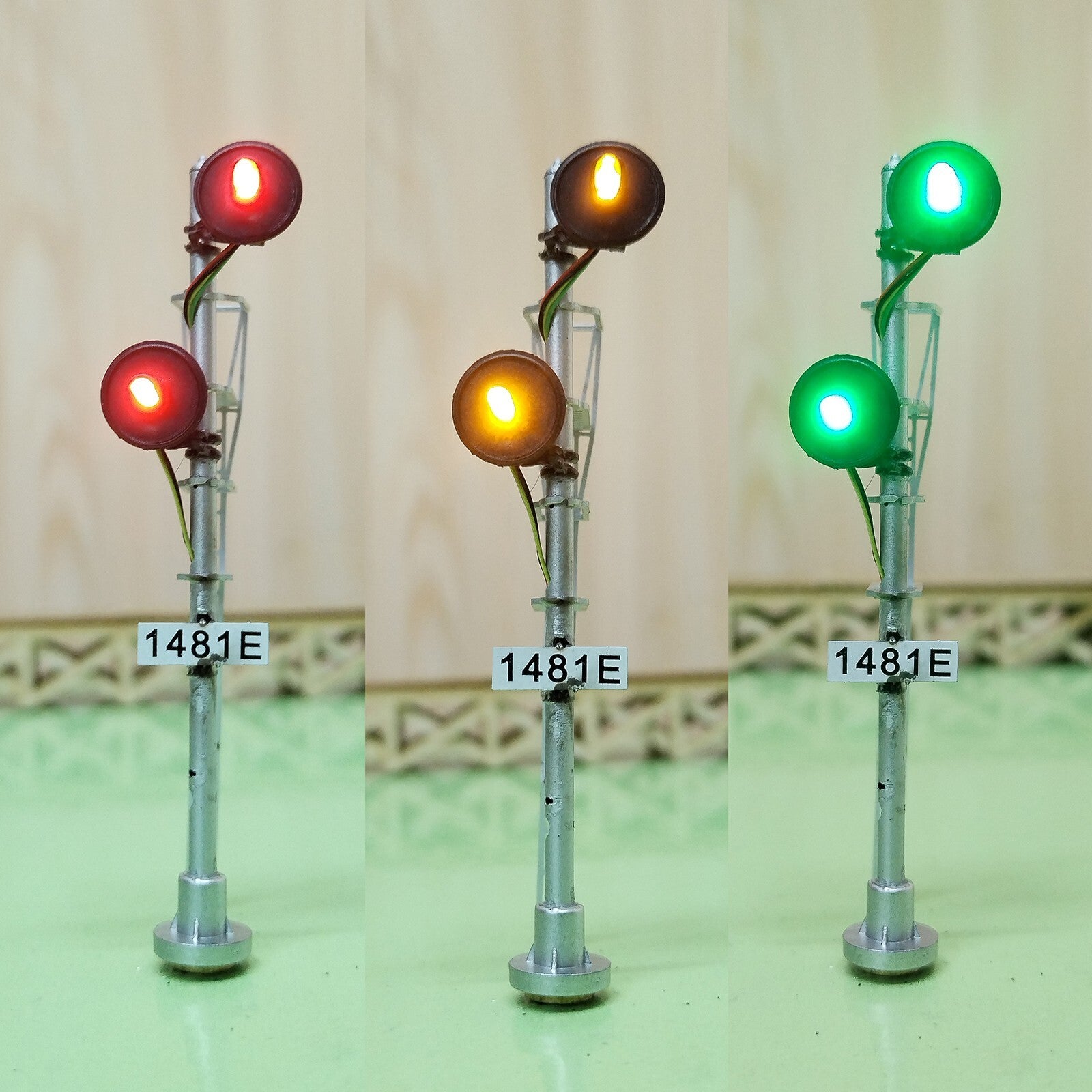 1 x HO scale 2 head searchlight lower offset Distant / Intermediate signal #URBL