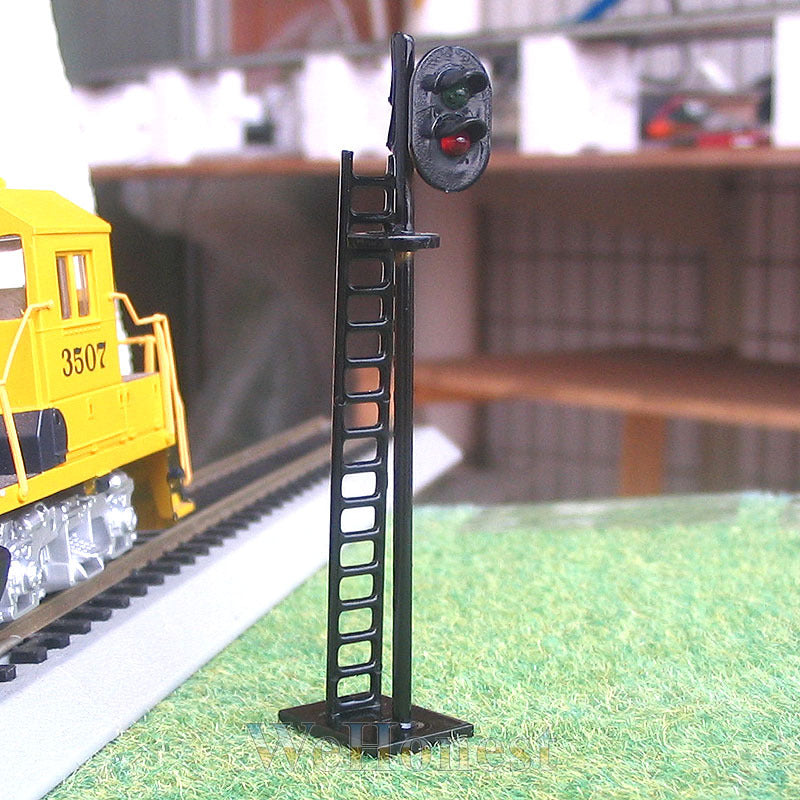 5 pcs OO or HO Scale 3mm LEDs made 2 aspect Railway LEDs Signals G/R #N
