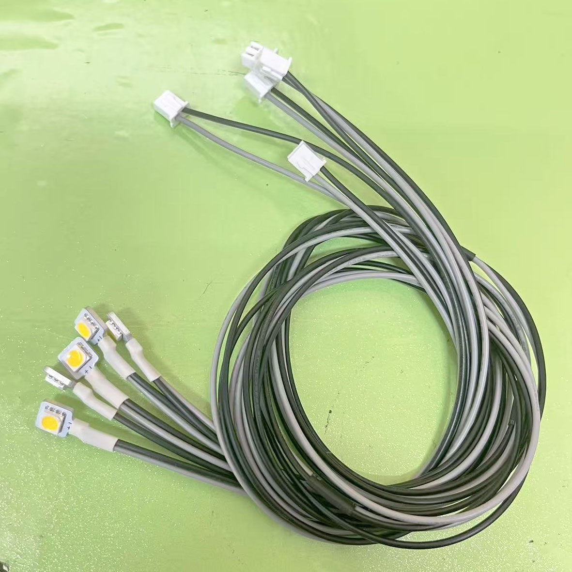 5 x pre-wired 5050 warm white 3V SMD LED building interior lighting 65mm wires