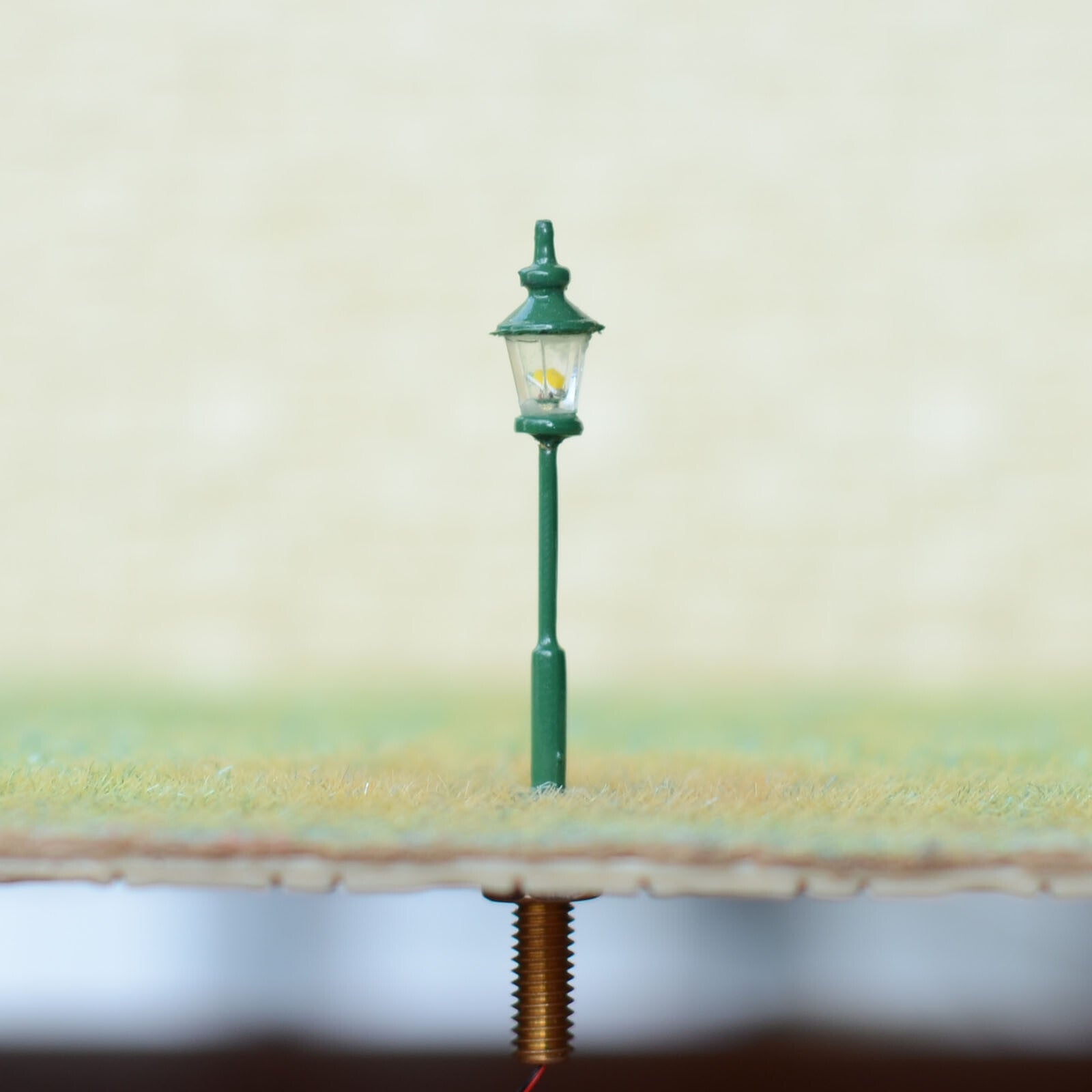 5 x N scale model railroad antique street light LED lamppost station lamp #S0108
