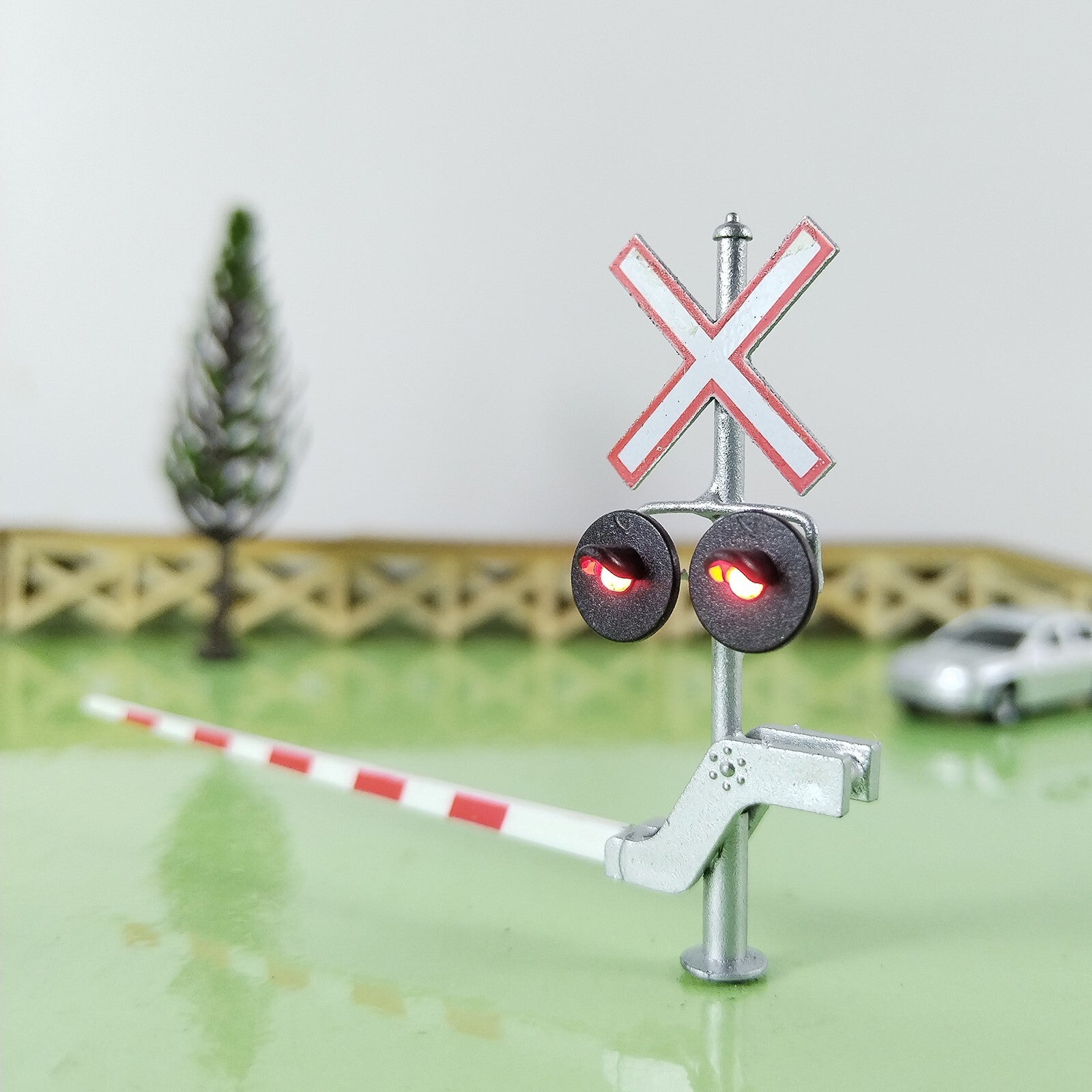 2 x HO scale railroad Canadian grade crossing signal arm gate stop lever #CG20