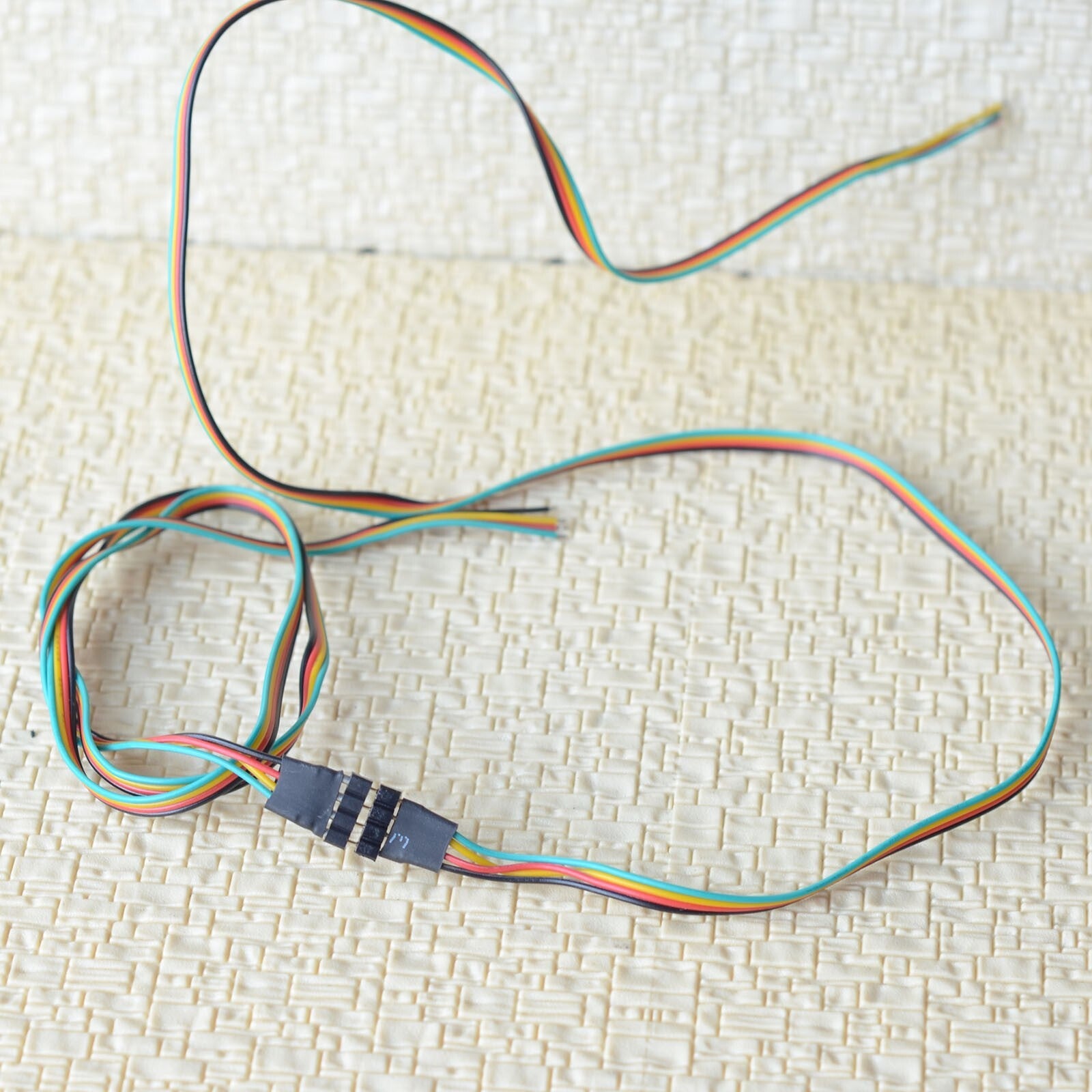 3 pair extending wires cable 2.54mm pin plug socket connector for signal #4P1000