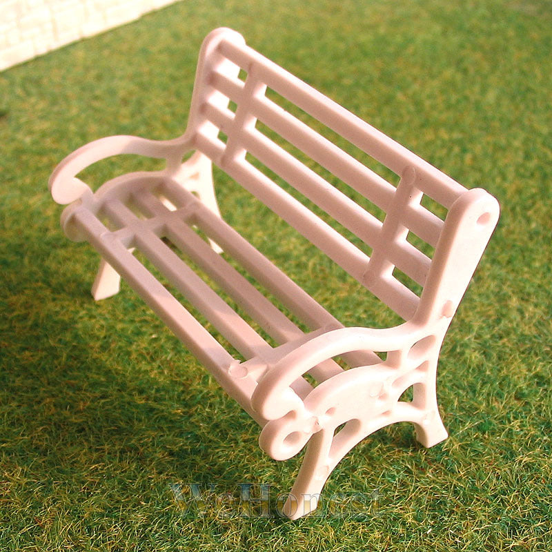 12 pcs G scale 1:24 Park Benches / platform settee #CW