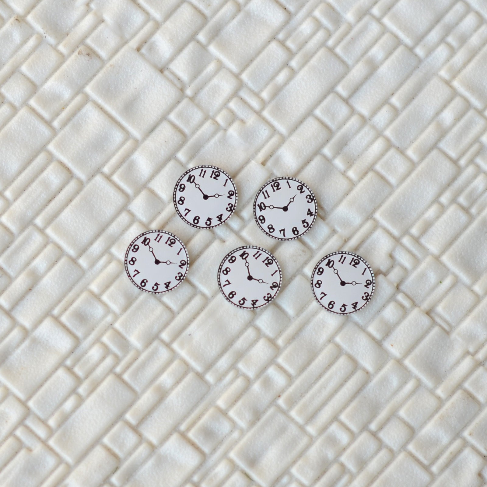5 x HO scale modern clock face wall clock building clock station platform clock