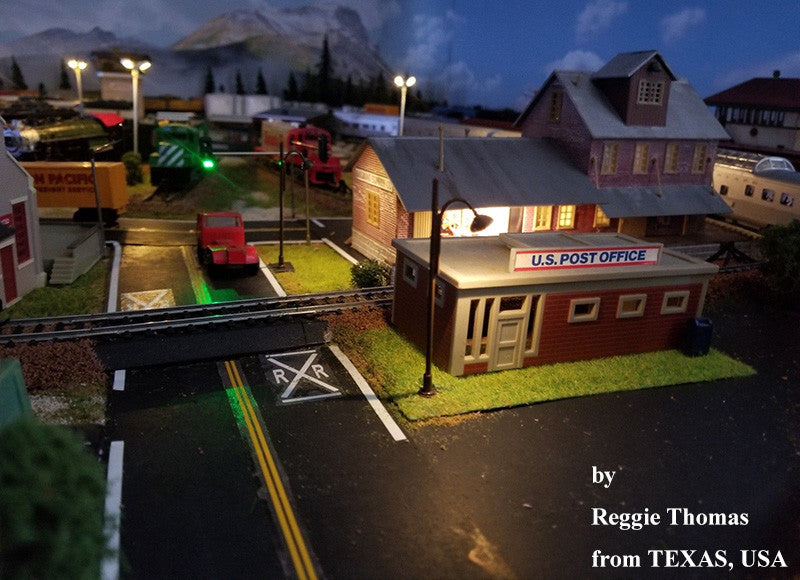 5 x OO / HO Scale Led Street Light Model Train Railroad path Lamp post #748BR