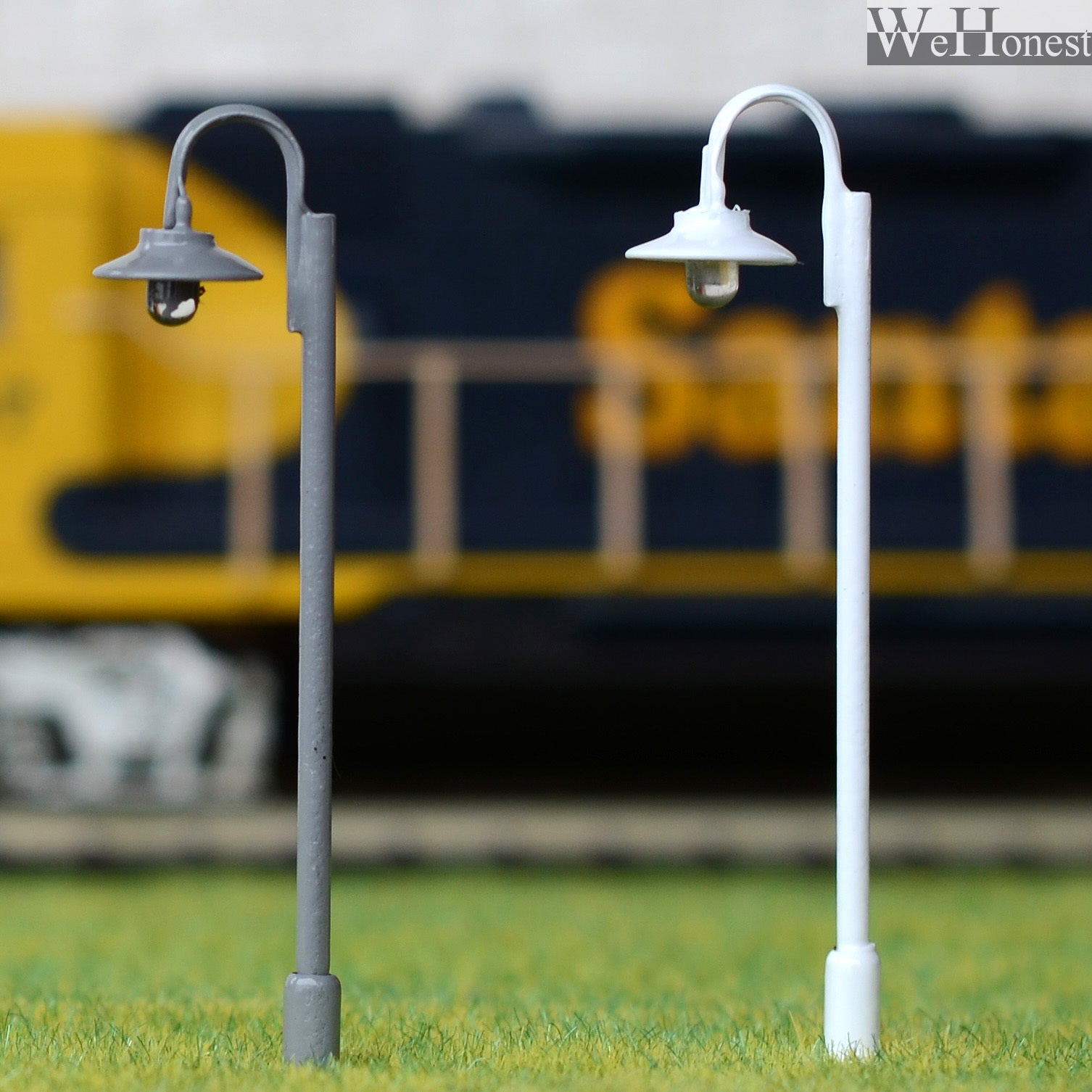 5 x OO / HO Scale Led Street Lights Model Train Railroad Curve Lamp posts #612