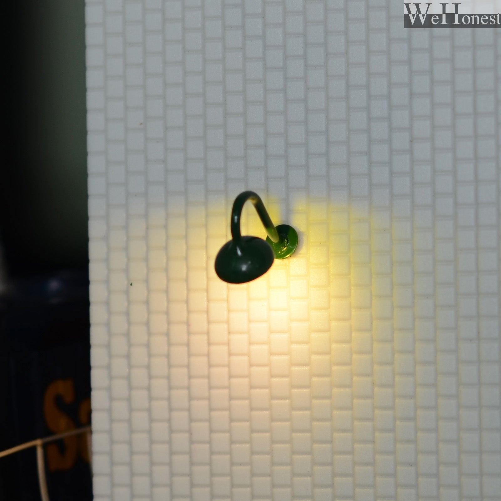 5 x OO / HO scale street light Model wall Lamp posts Led gooseneck Lamps #R43WH